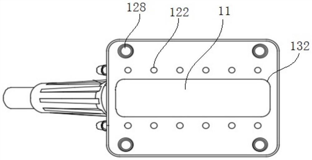 Ultrasonic detection device for detecting aviation rivets