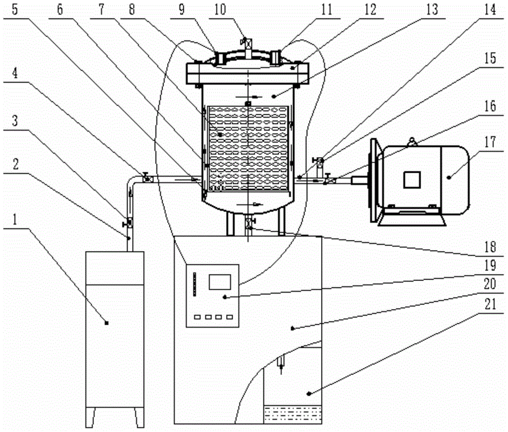 Vacuum-steam pulse blanching equipment and method for blanching employing vacuum-steam pulse blanching equipment