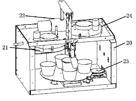 Automatic filling and capping mechanism of beverage dispenser and filling method