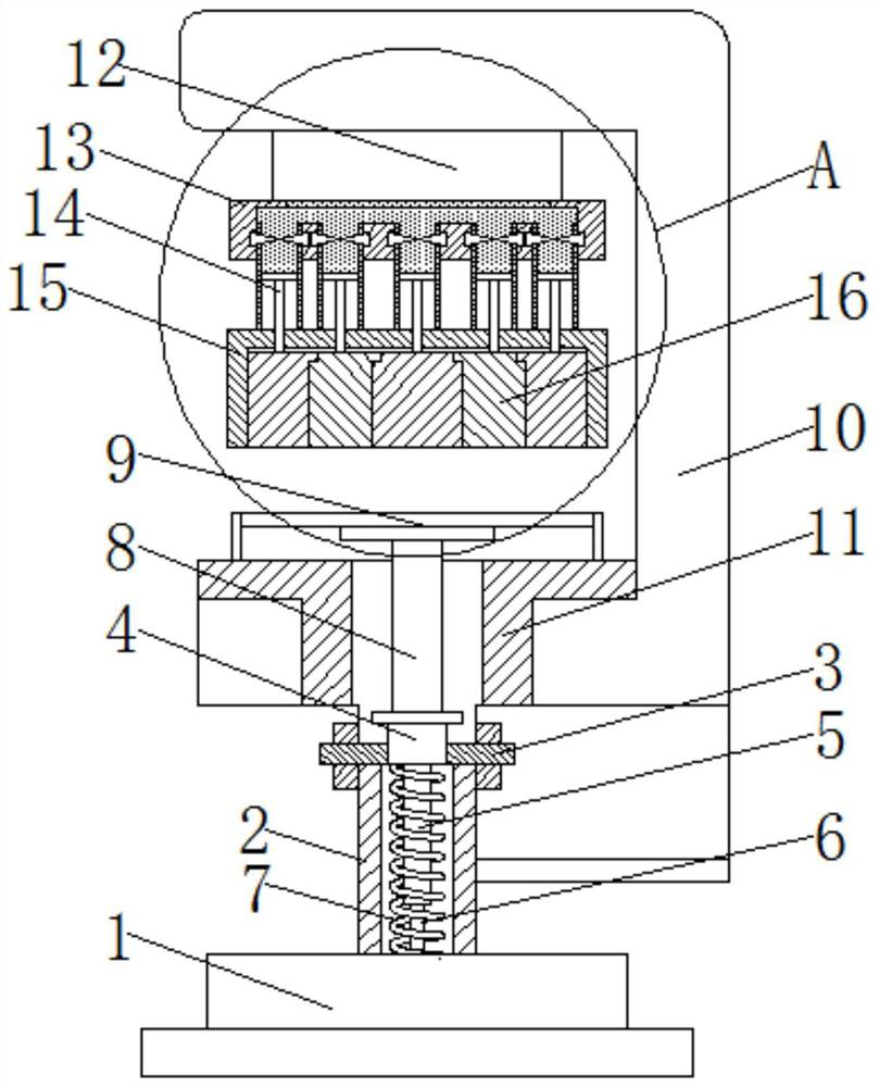 Hydraulic punching machine for flange plate machining