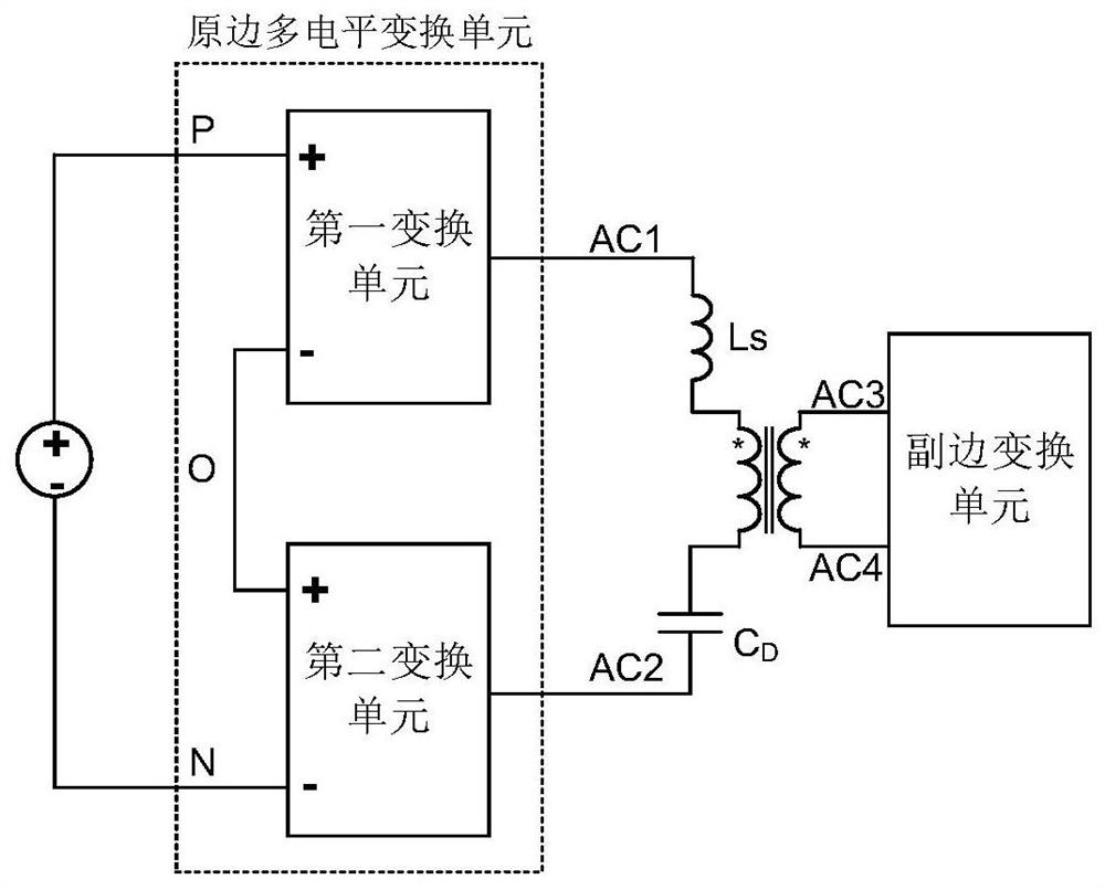Multi-level converter topology suitable for medium and high voltage occasions and control method