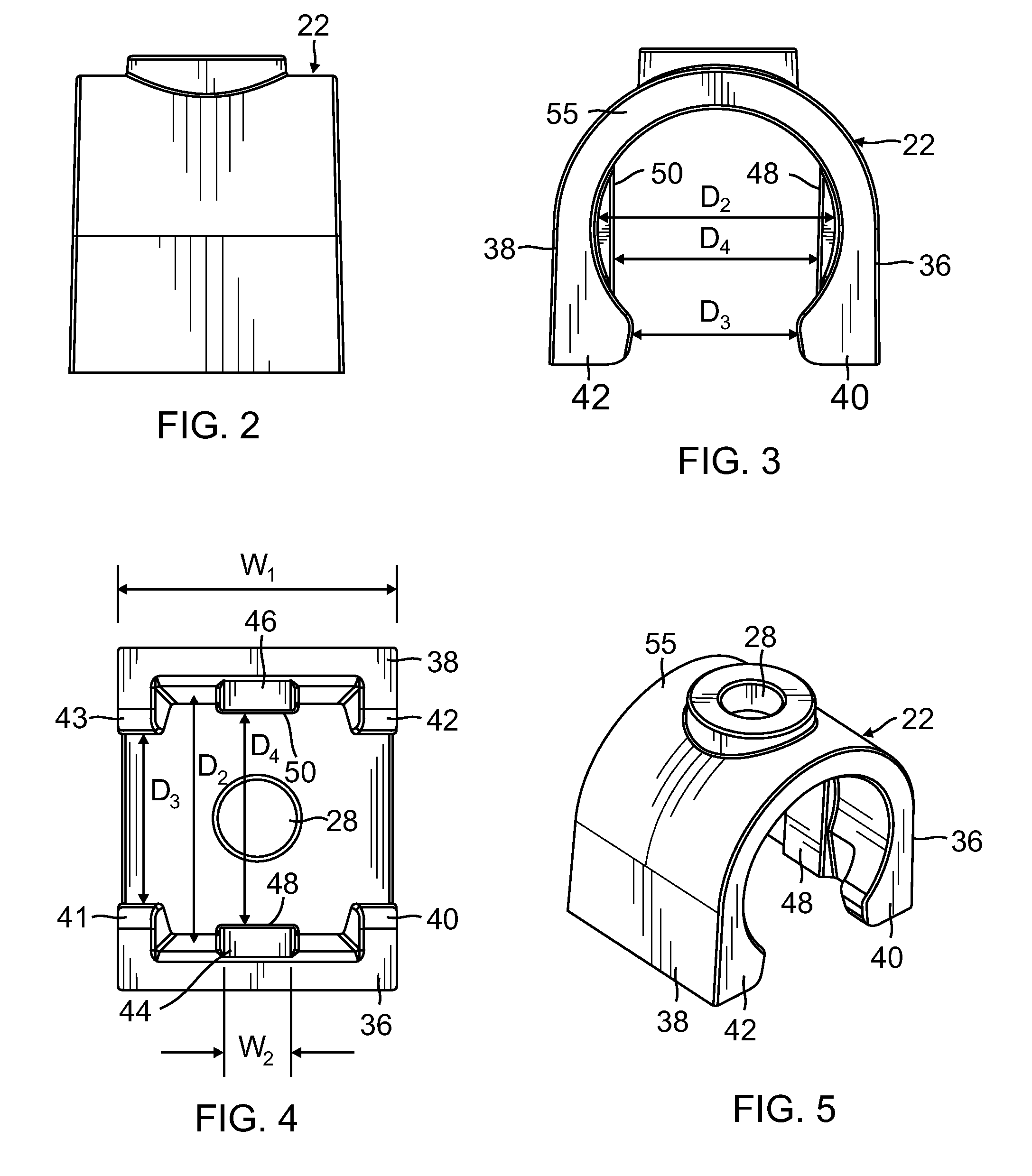 Clamp and spike for flexible conduit