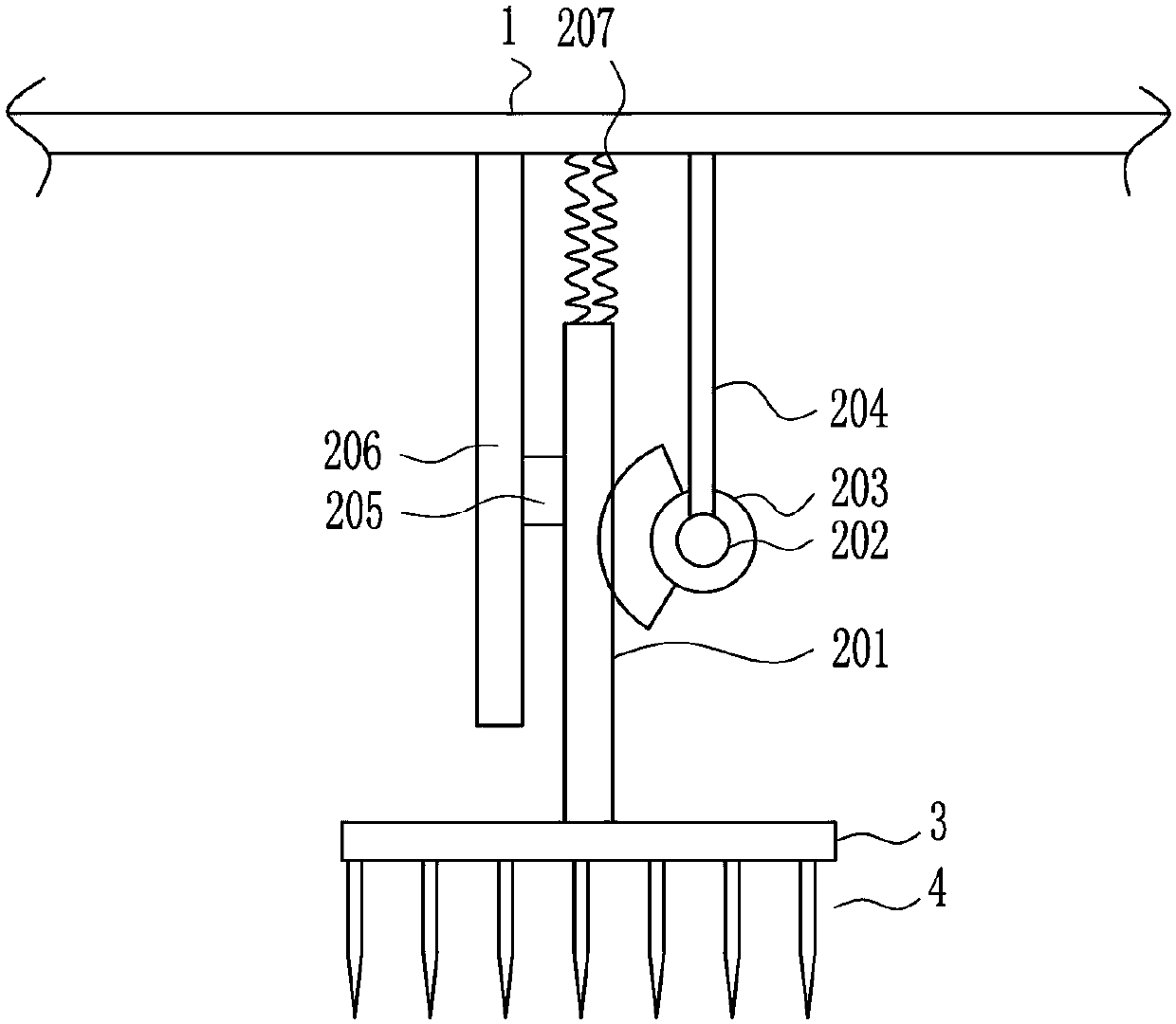 Sectioning device for silicon crystal rod for electronic element