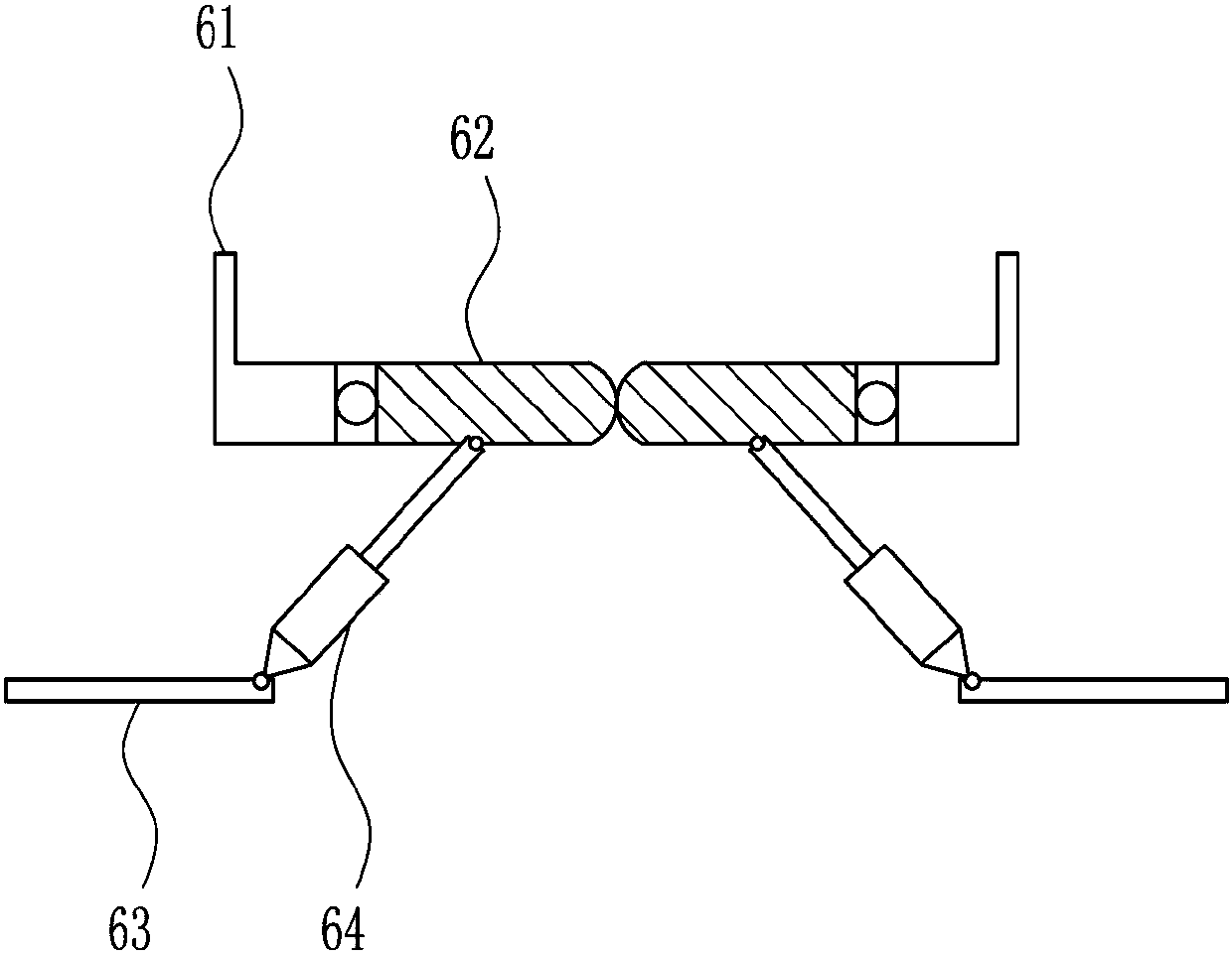 Sectioning device for silicon crystal rod for electronic element