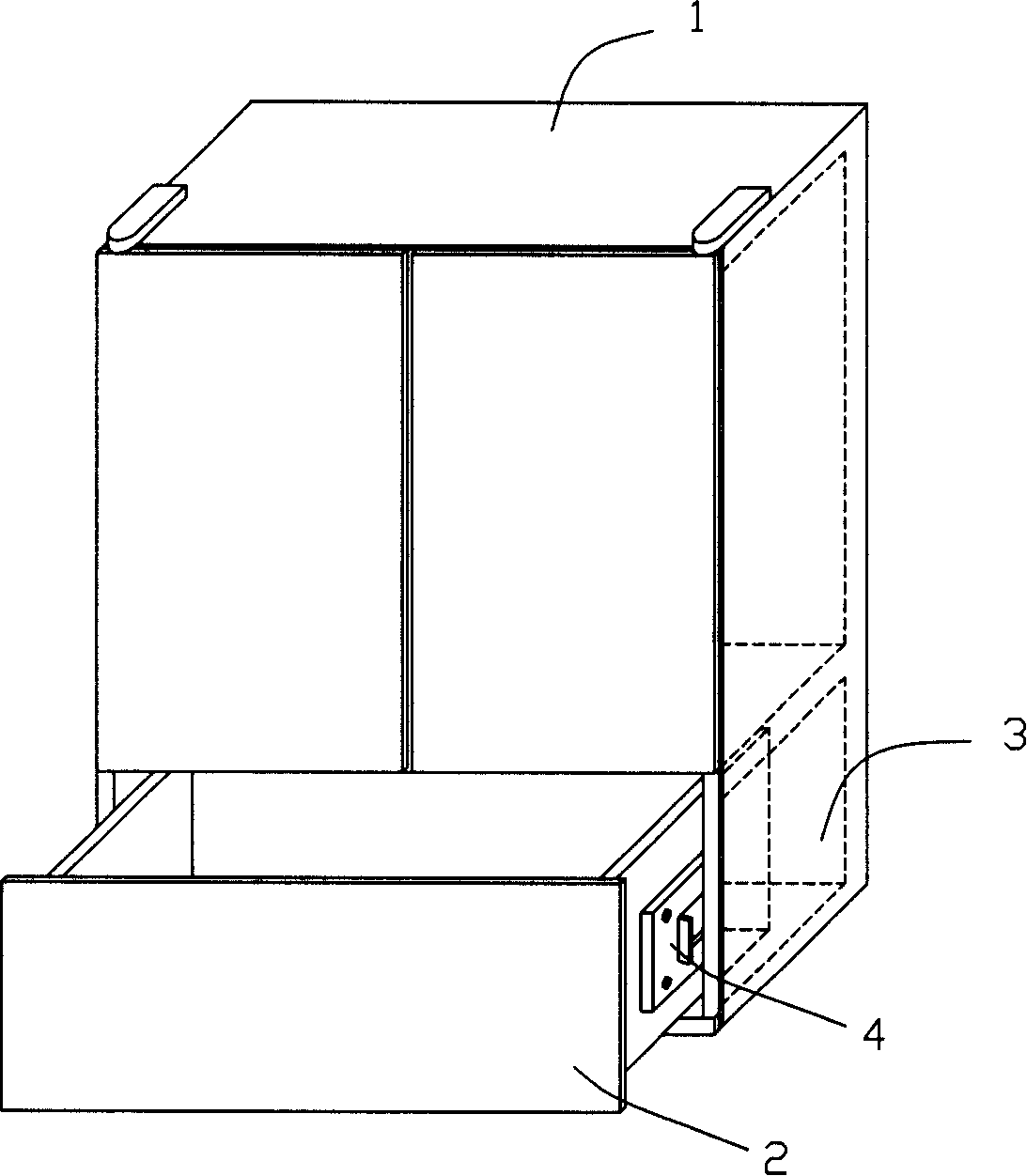 Drawer sliding rail insertion type inner wall mounting mechanism and mounting method thereof