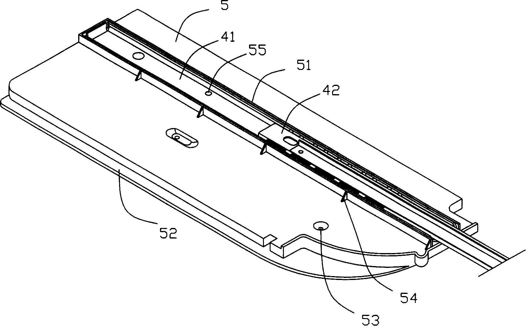 Drawer sliding rail insertion type inner wall mounting mechanism and mounting method thereof