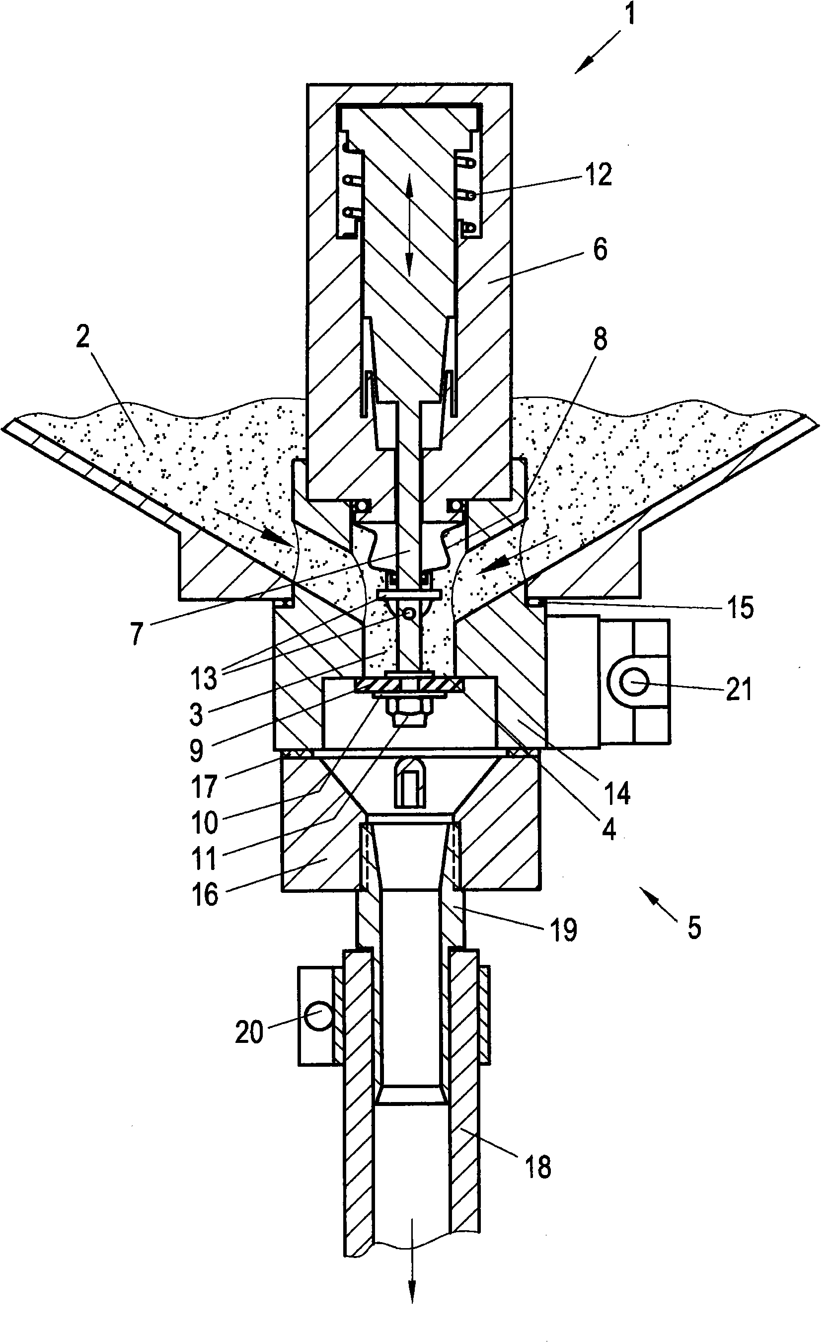 Sand dosing and blocking device