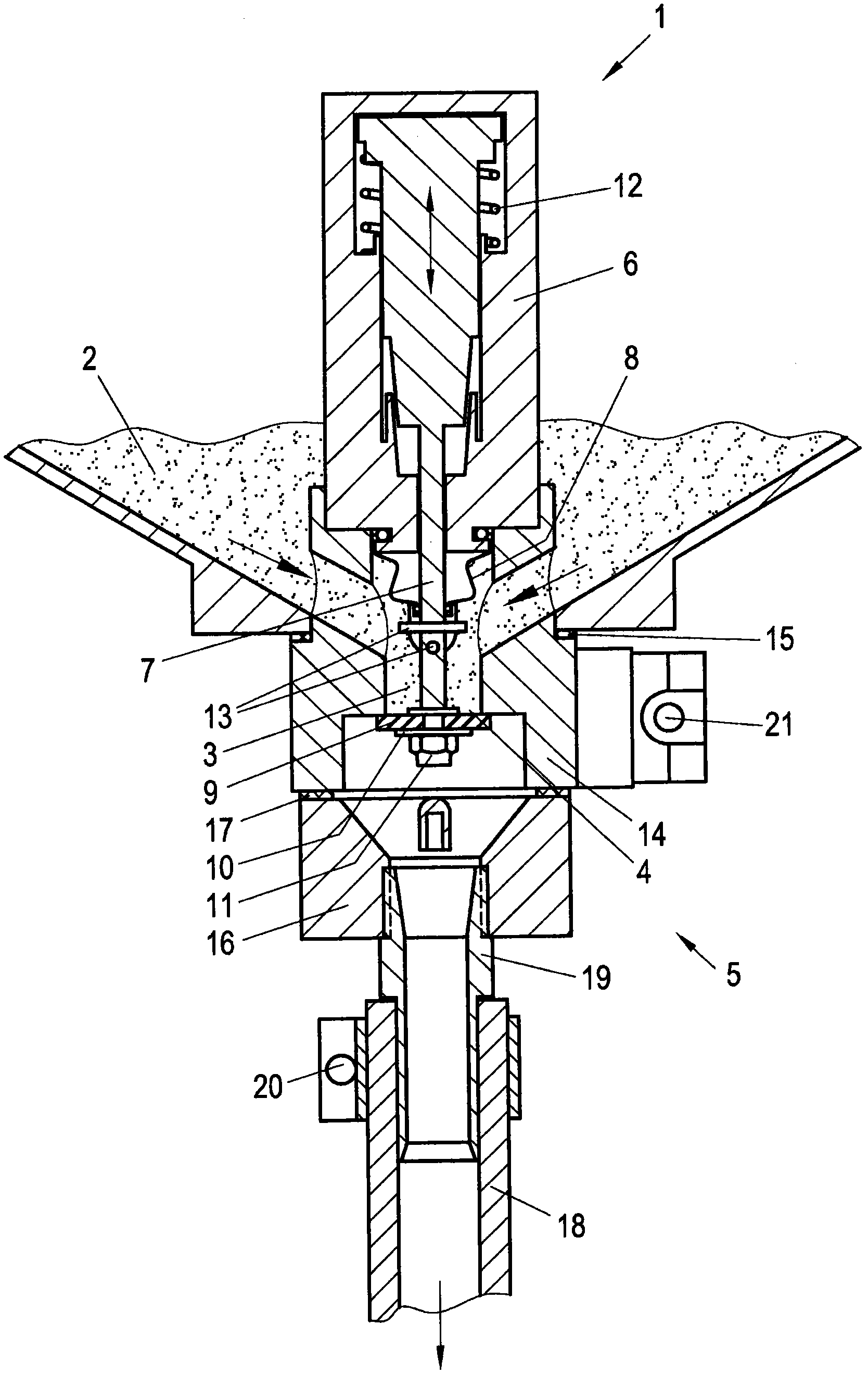 Sand dosing and blocking device