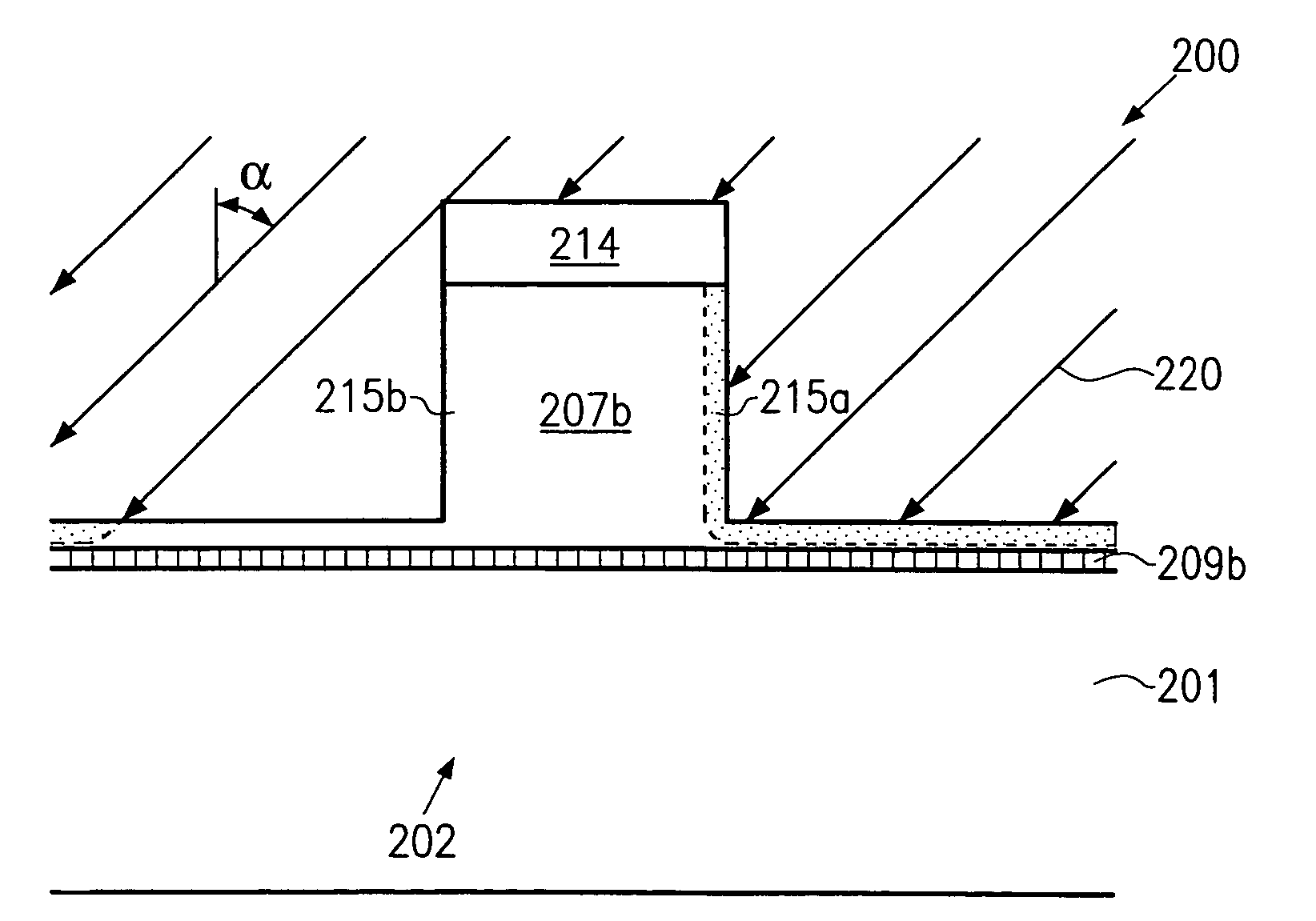 Gate structure and a transistor having asymmetric spacer elements and methods of forming the same