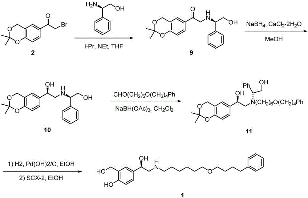 Synthesis method of R-salmeterol