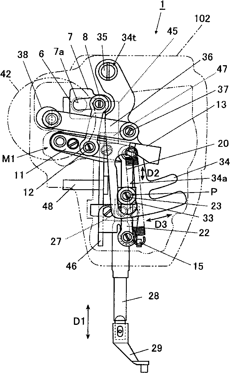 Control device and control method of sewing machine