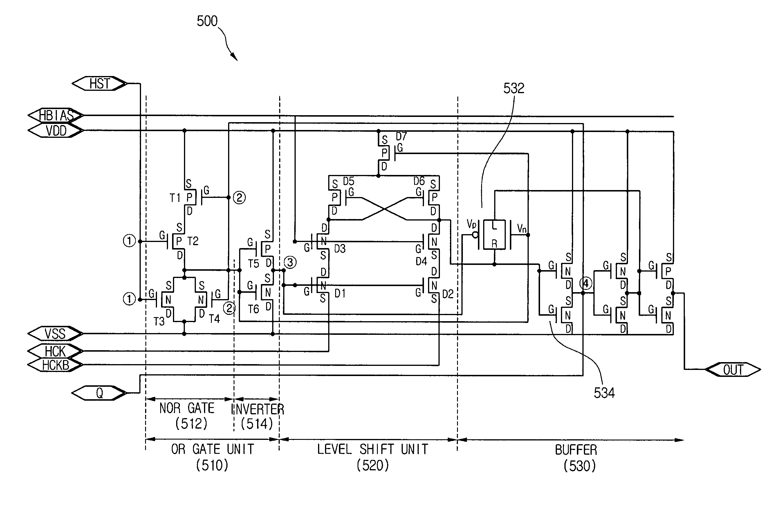 Shift resistor circuit and method of operating the same