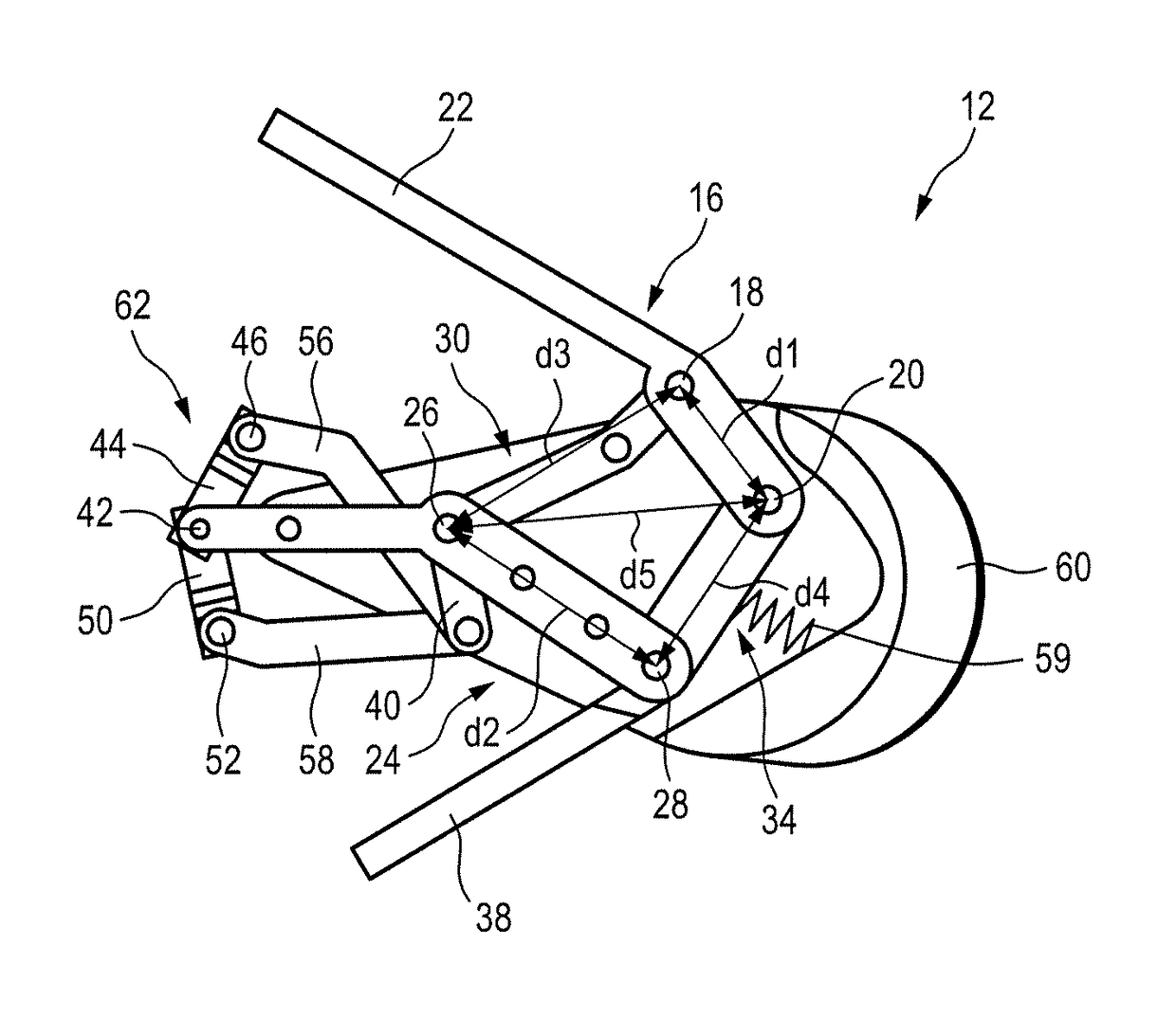 Surgical instrument with a manual control