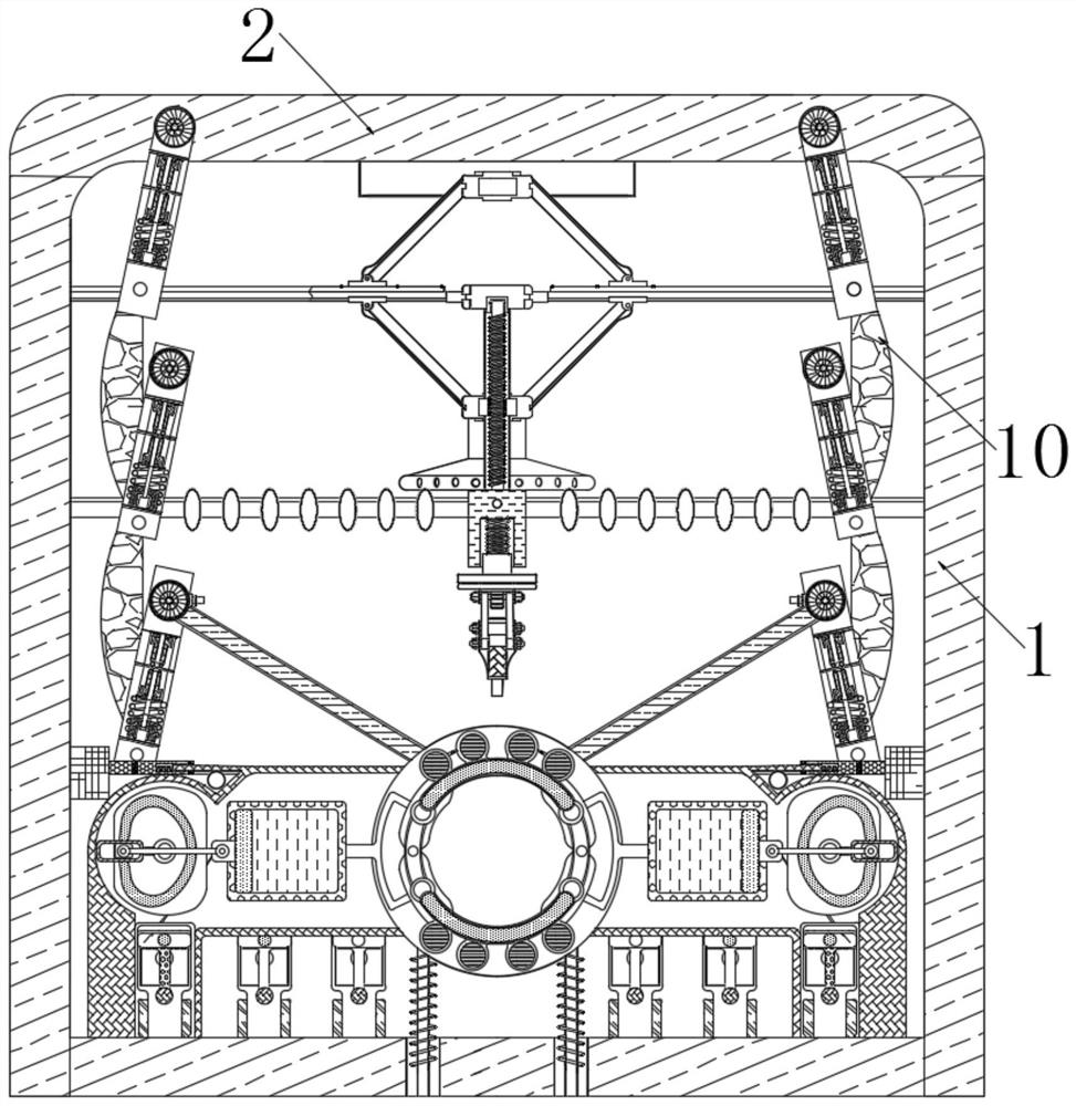 Intelligent manufacturing machine tool equipment with adjustable spraying distance for automobile parts