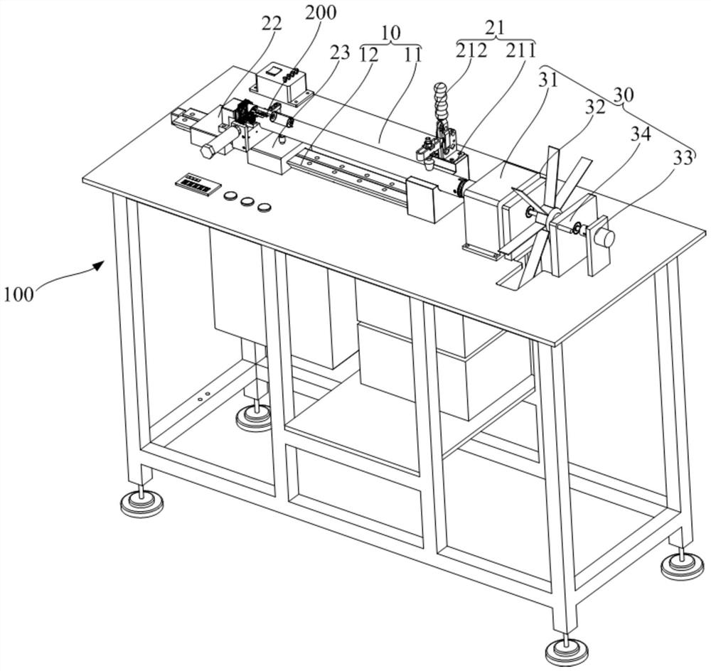 Tubular motor torque testing device and method