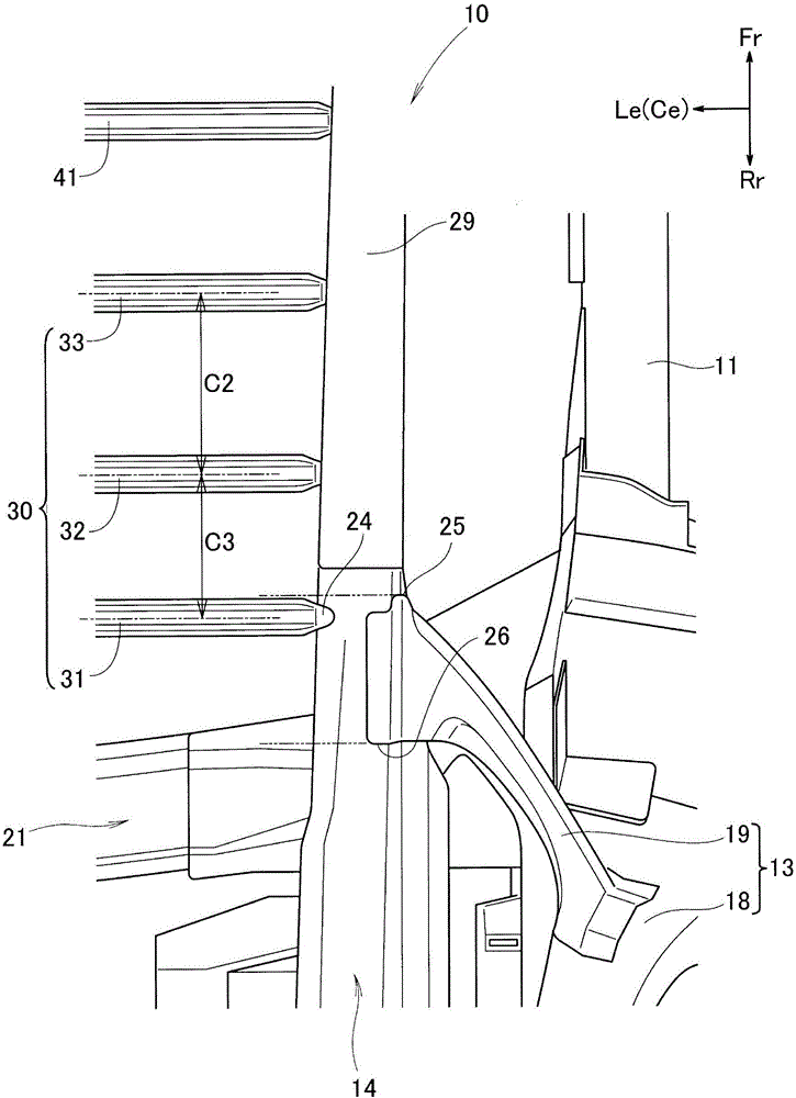 Vehicle upper body structure