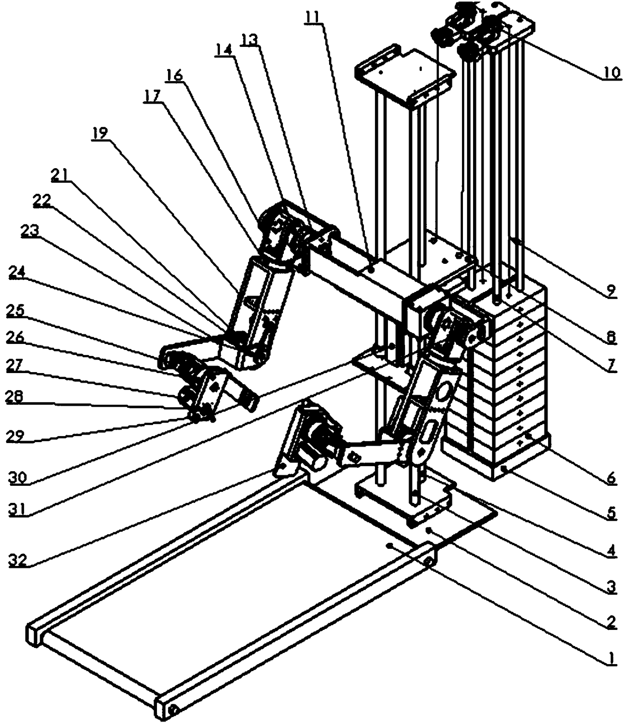 Multifunctional double support rehabilitation training robot and its operation method