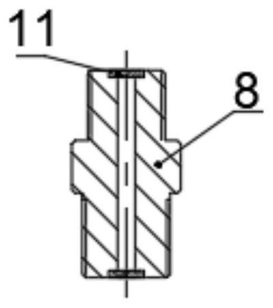 Solid magnesium-based hydrogen storage system achieving heating through external hot area