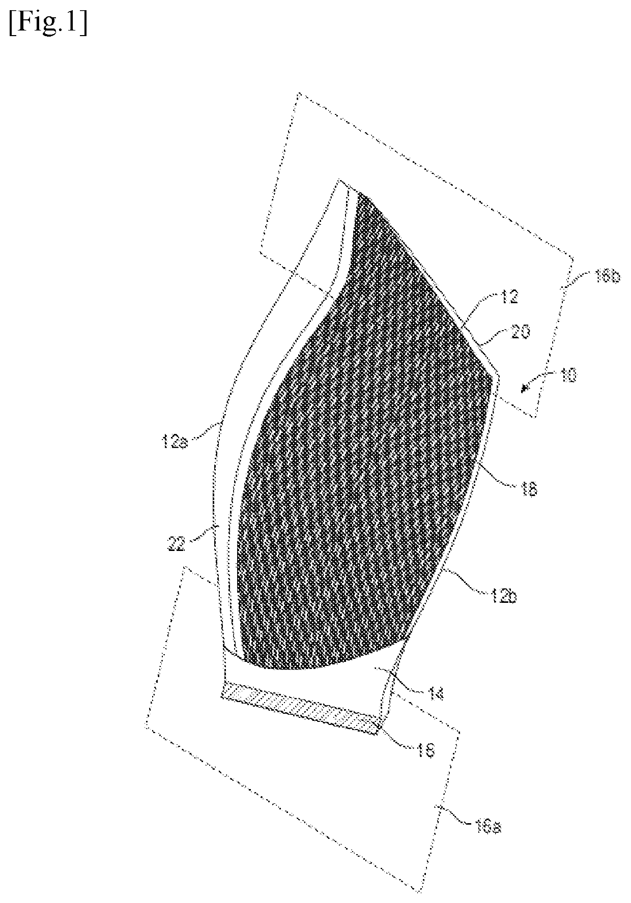 Device for moulding a bladed part of a  turbomachine