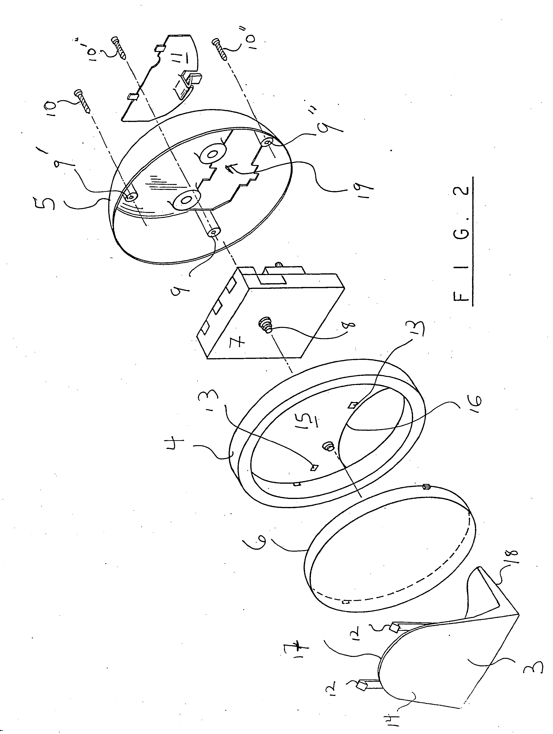 Clock with an inserted base