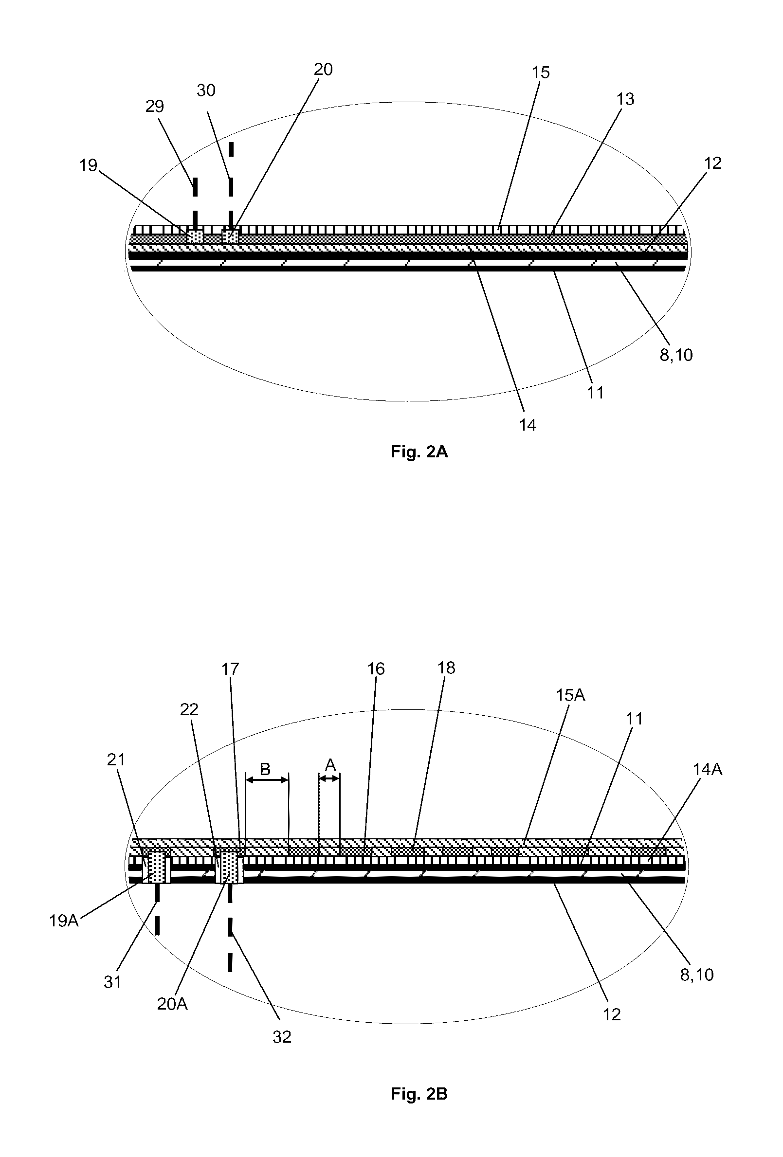 Treatment chamber for treating surgical or dental instruments with electrical energy using chamber wall made of thin film or thick film