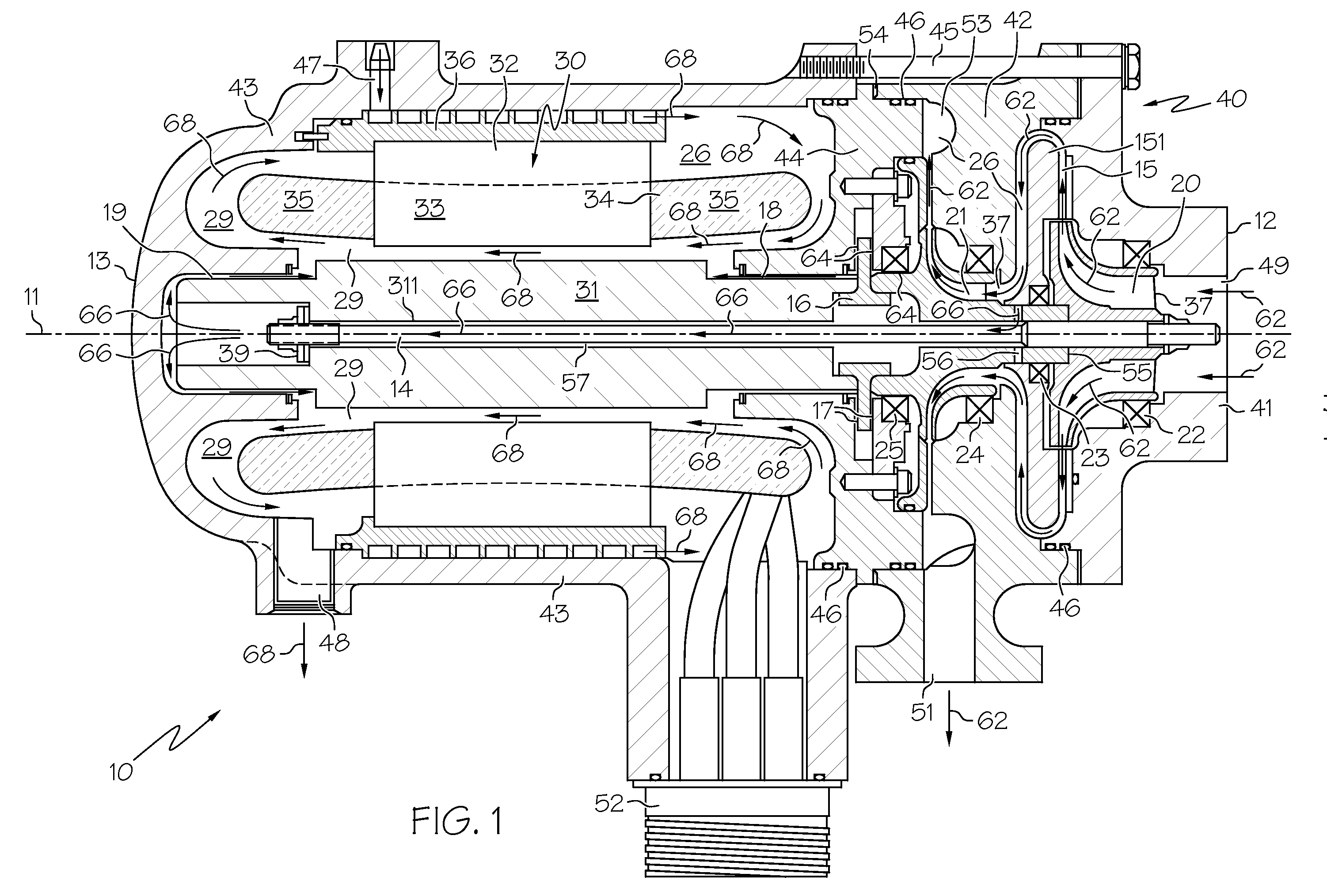 Two-stage vapor cycle compressor