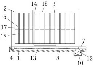 Elevator shaft mouth protection device for construction site