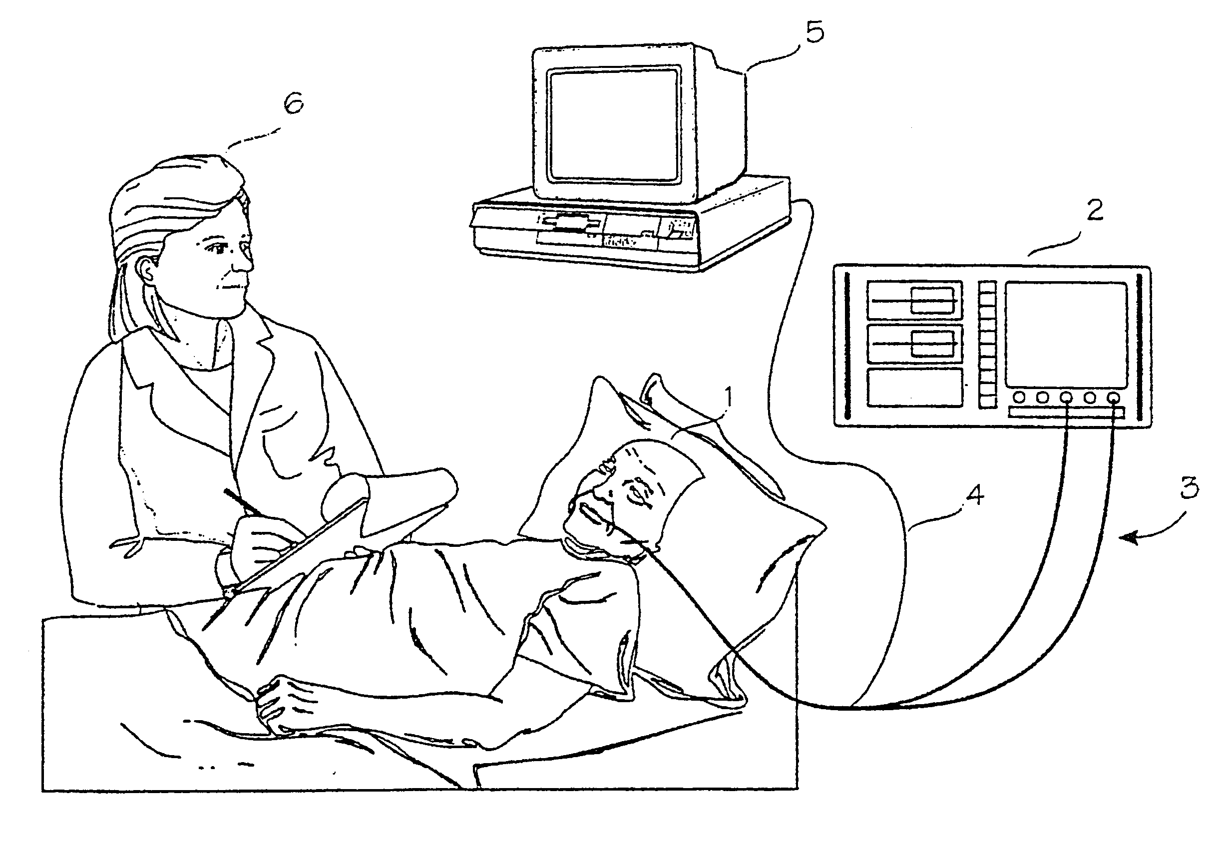 Arrangement in connection with equipment used in patient care