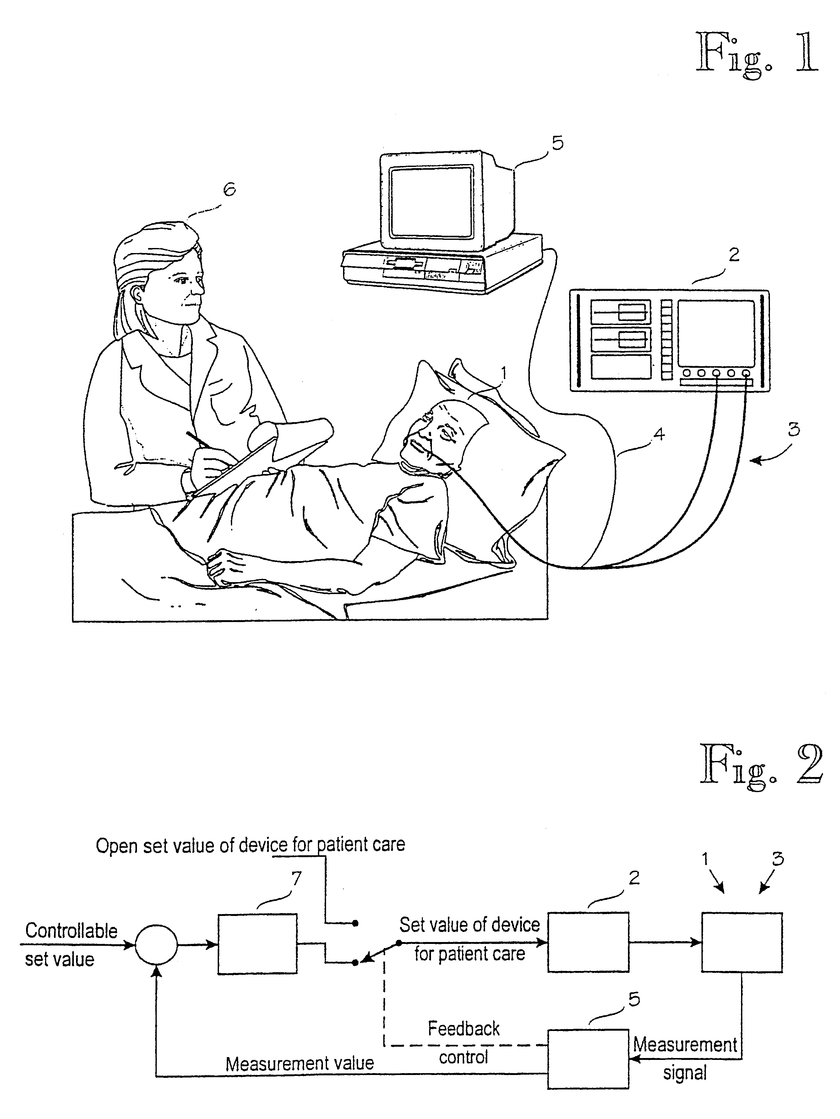 Arrangement in connection with equipment used in patient care