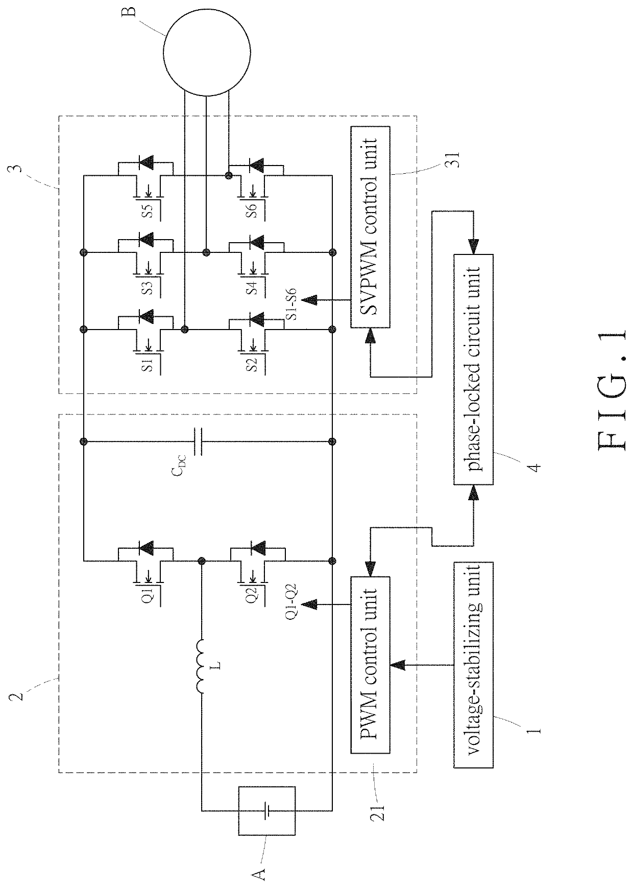 Circuit system and circuit control method applied to motor drive