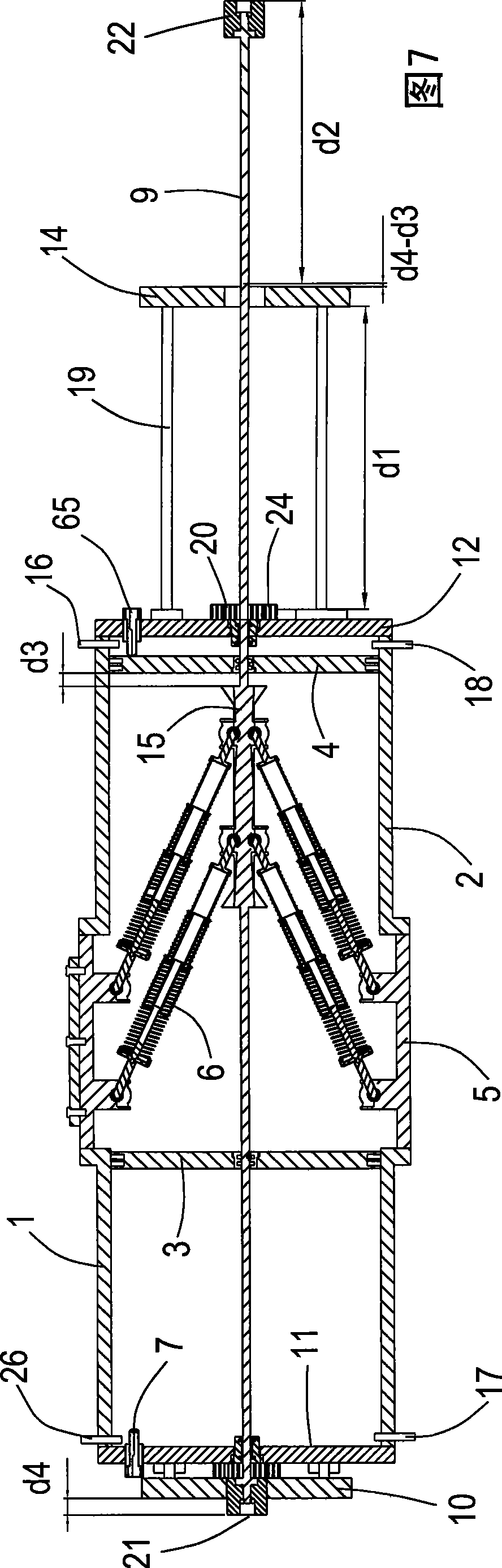 Full floating turbine driven compressing ejector