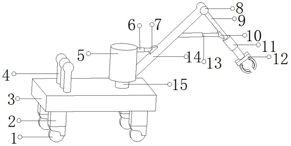 Sintered coal gangue brick loading and unloading manipulator