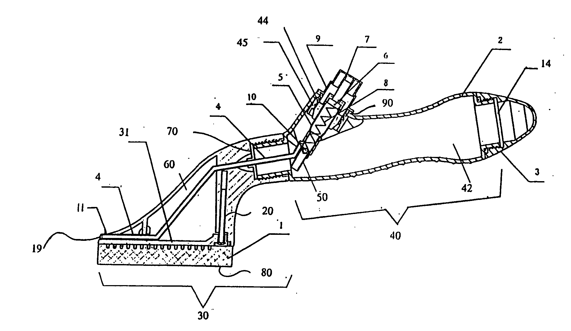 Spray controlled cleaning brush apparatus and method for use