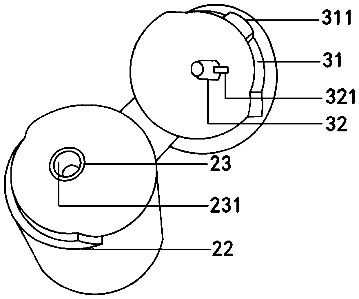 Sealed liquid medicine bottle with safety ring structure