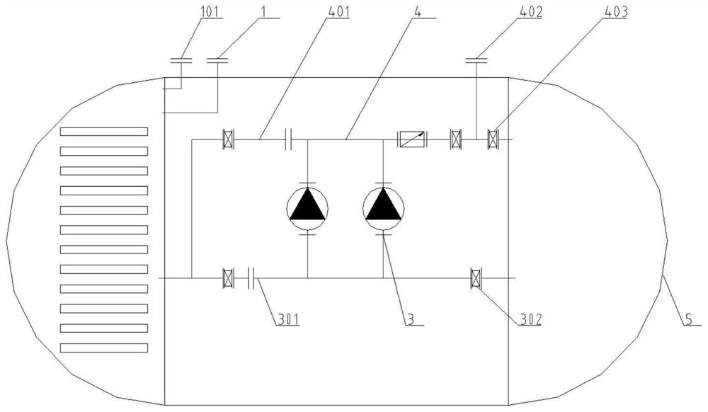 Secondary water supply non-negative pressure overlying water purification equipment