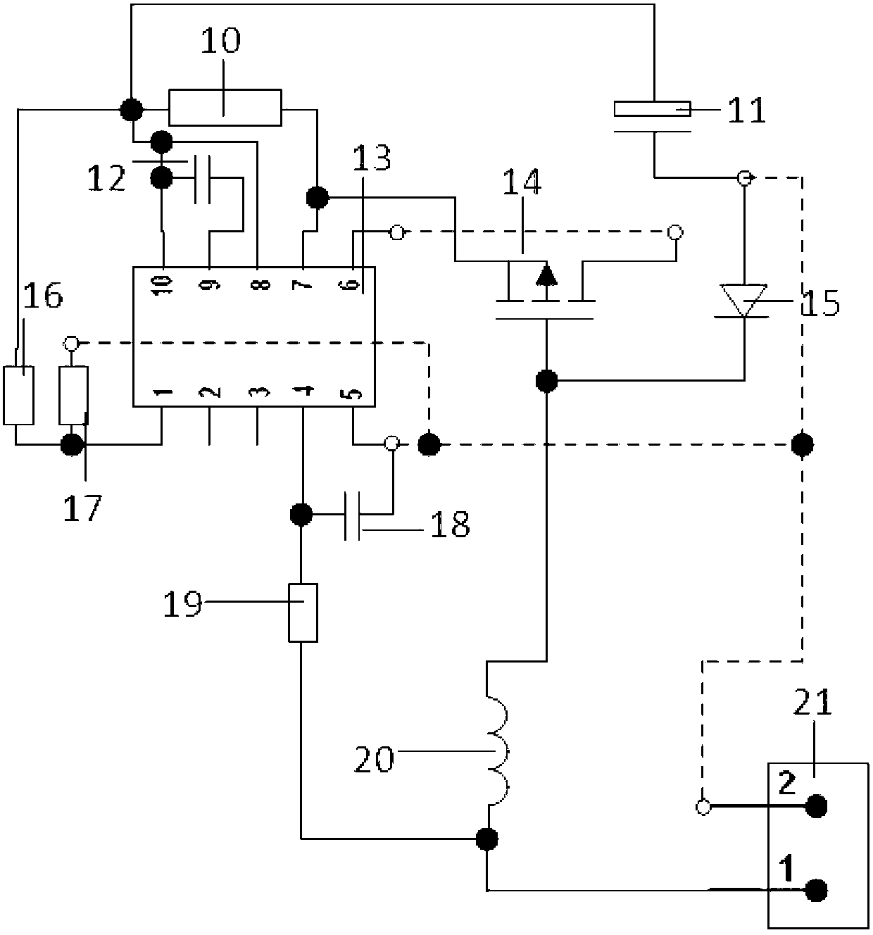 LED (light-emitting diode) driving circuit PCB (printed circuit board)