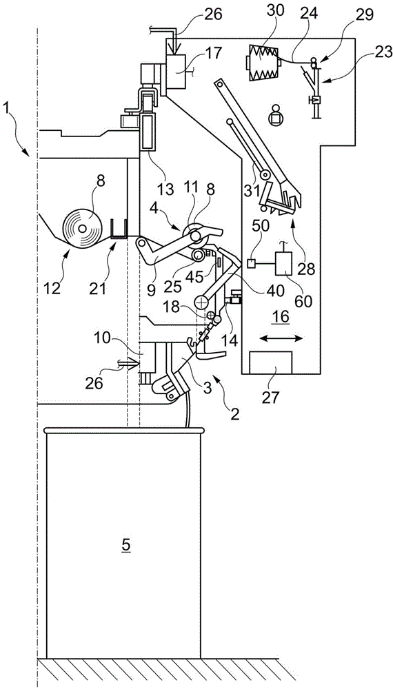 Textile machine for making cross-wound bobbins and method of operating such textile machine