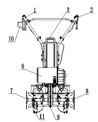 Direct current rotary cultivator