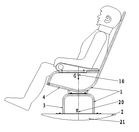 Portable multidirectional rotary rocking chair