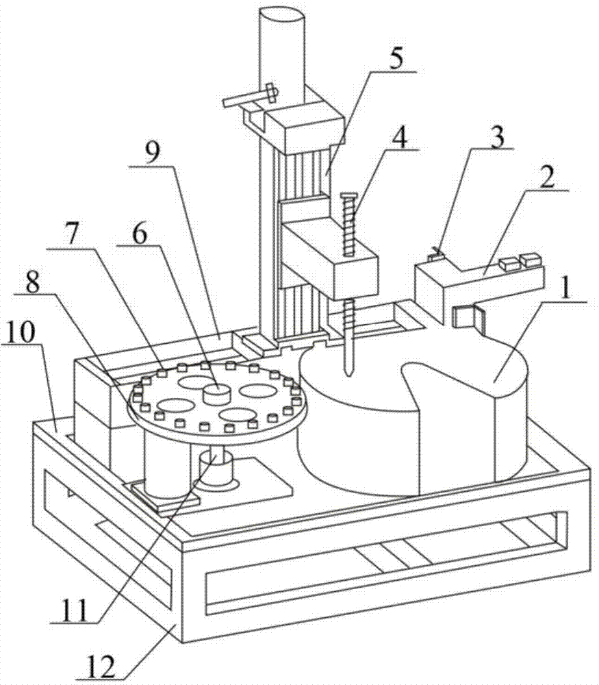 Automatic sorting device for irradiated particles