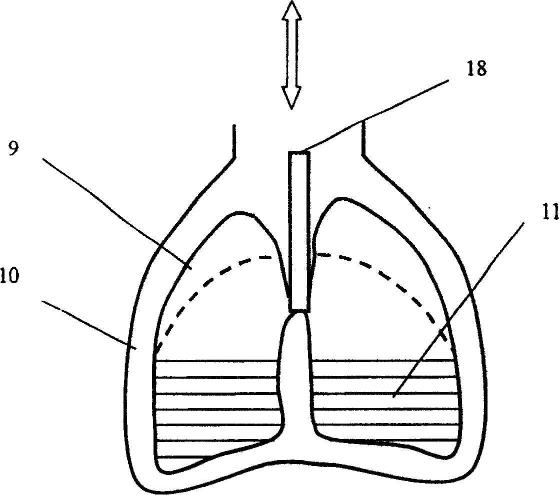 Fluid discharging aerating breathing system