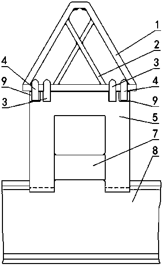 Galvanized frame hoisting fixture