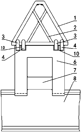 Galvanized frame hoisting fixture