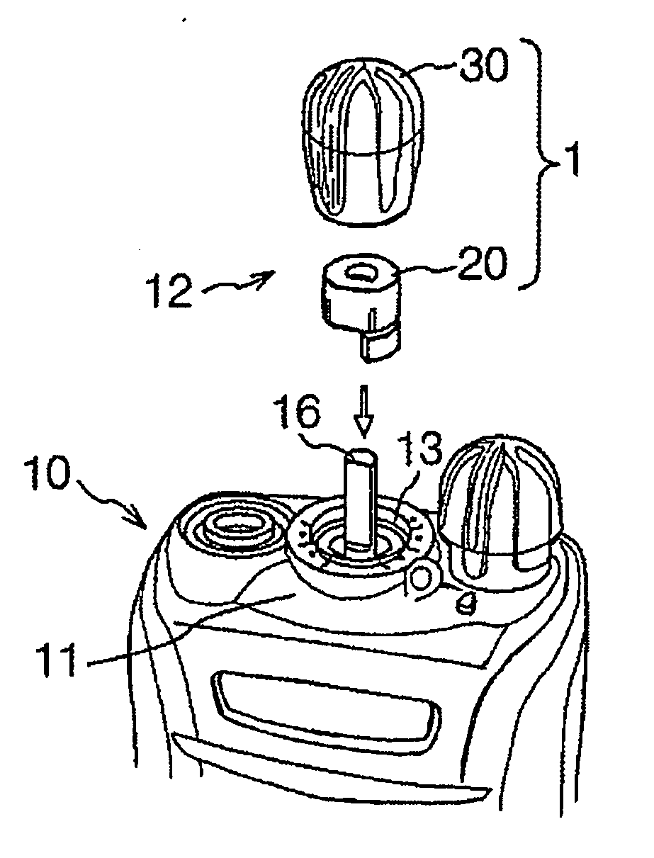 Stopper structure for rotary operation member, electronic device, and channel stopper