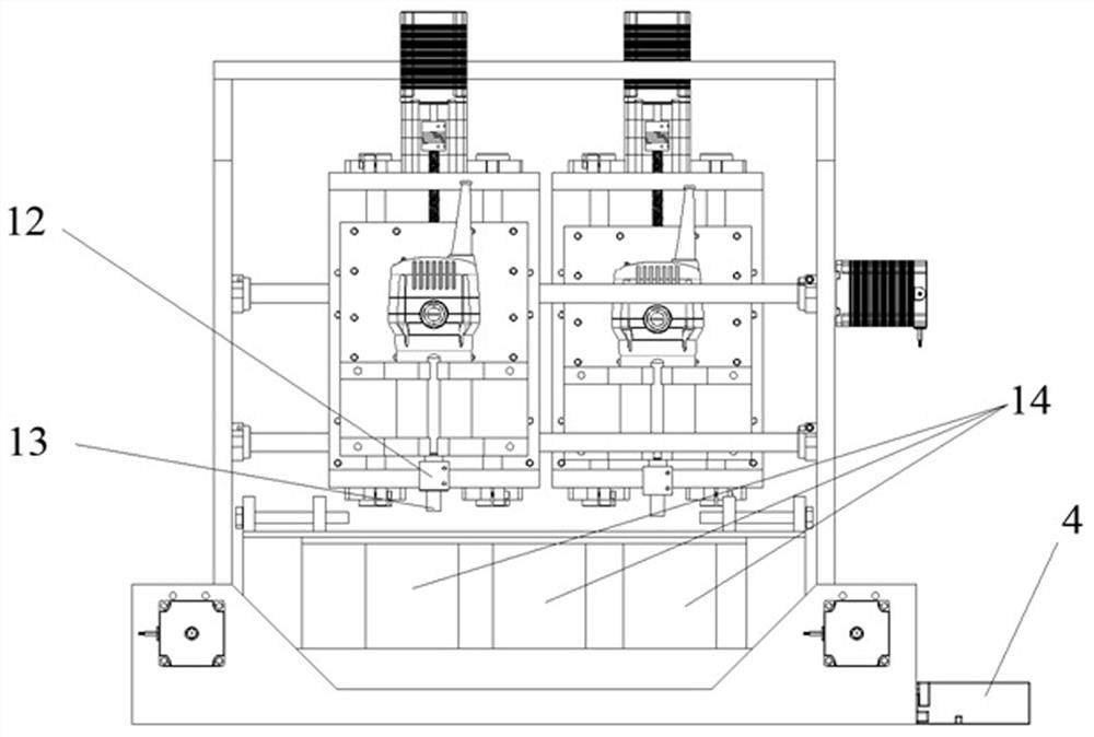 Multi-waveform electromagnetic field assisted permanent magnet grinding machining device and using method thereof