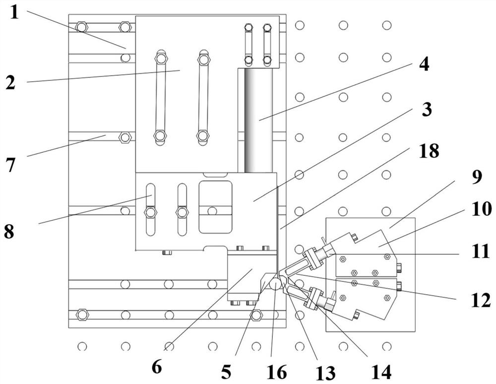 An experimental test system and method for dynamic characteristics of dry friction damping