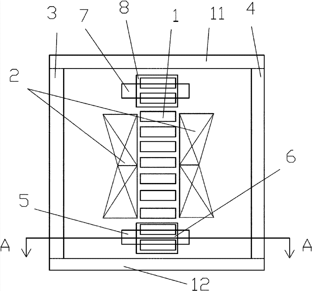 High-voltage orthogonal magnetized single-phase controllable reactor