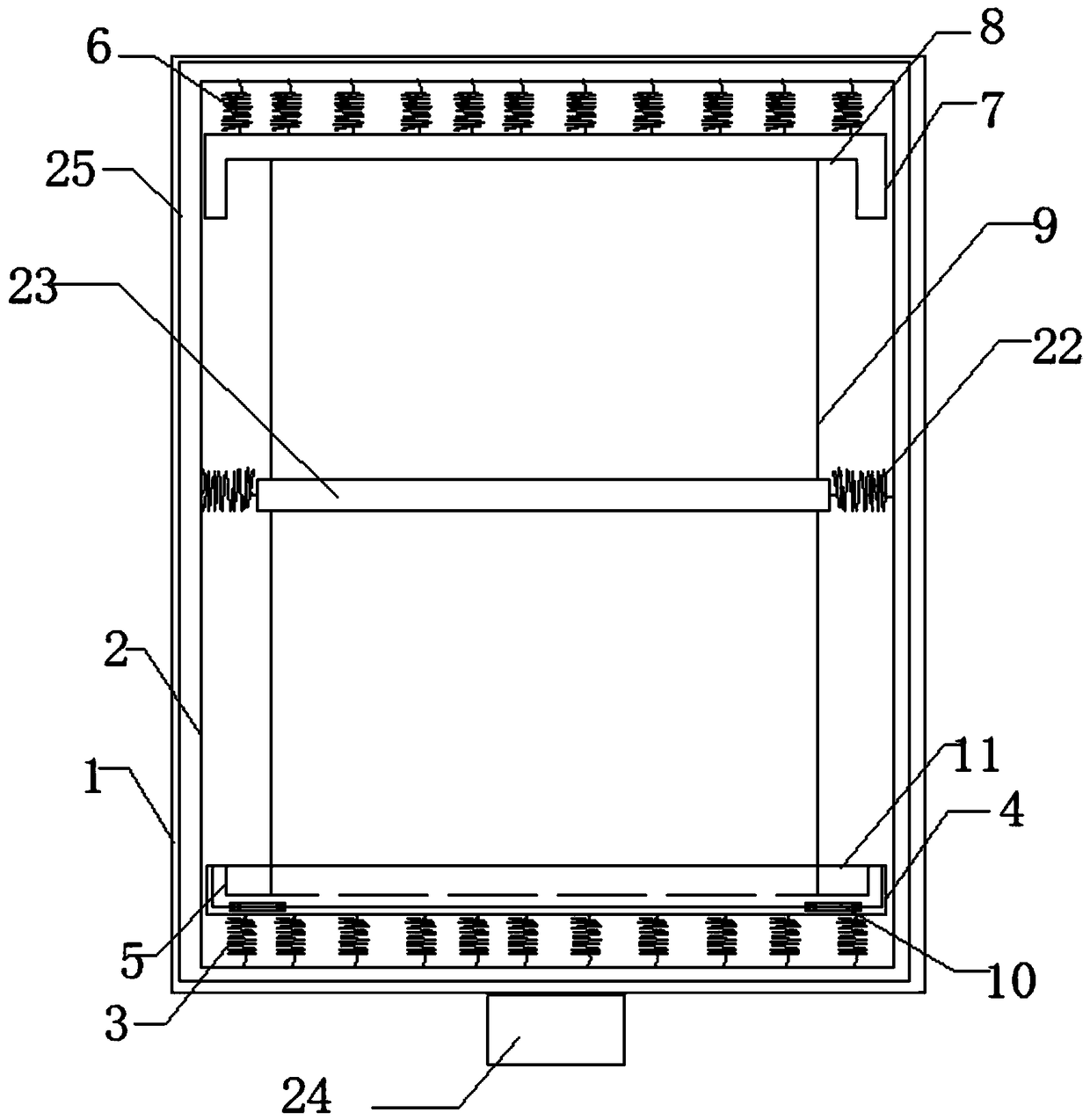 A protective outer frame for a frequency converter of a grinding machine