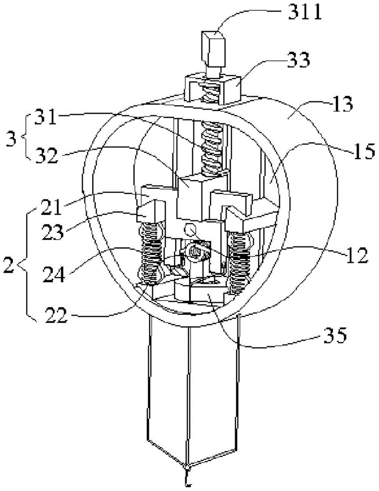 A mechanical fish weight, fishing gear with the mechanical fish weight and its use method