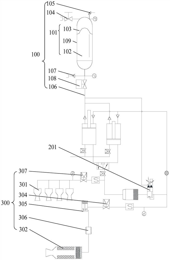 Control system for reciprocating displacement pump of solid-liquid rocket engine